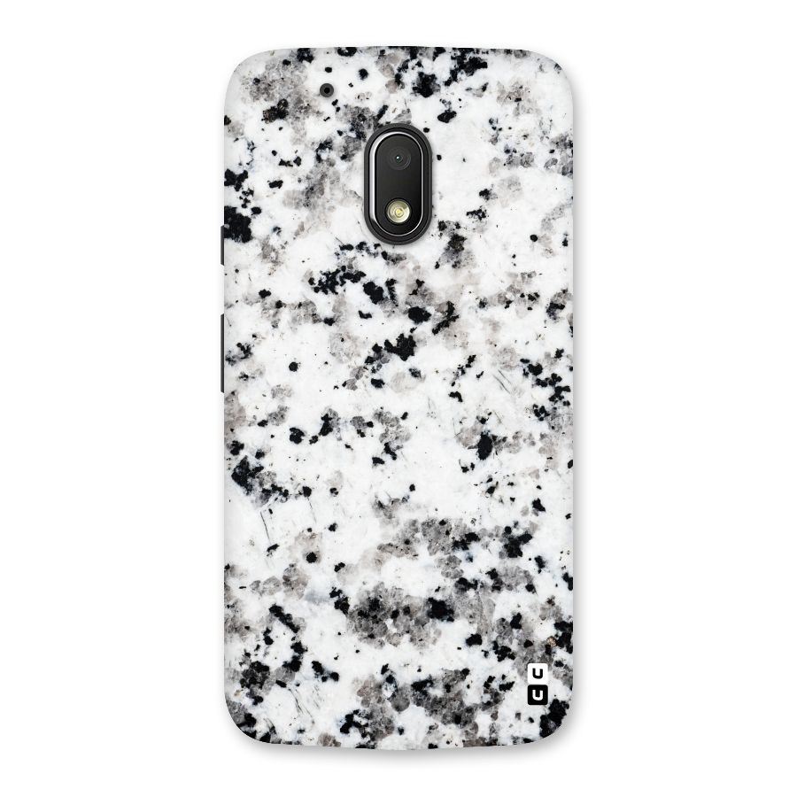 Charcoal Spots Marble Back Case for Moto G4 Play