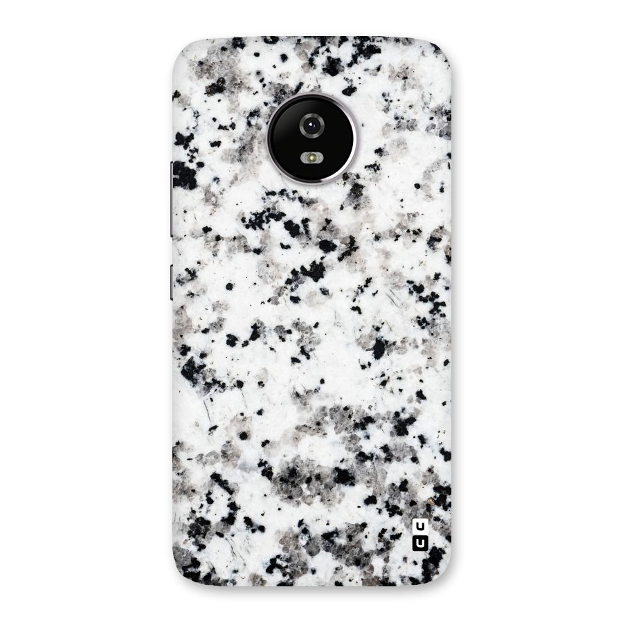 Charcoal Spots Marble Back Case for Moto G5