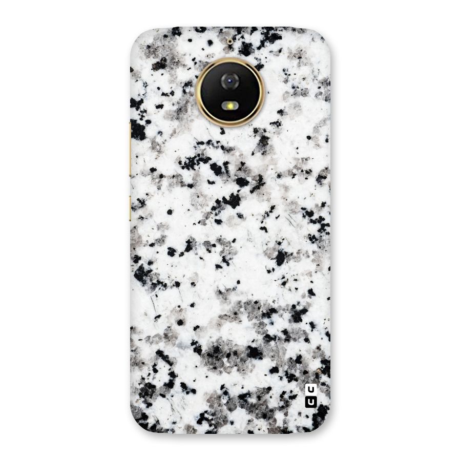 Charcoal Spots Marble Back Case for Moto G5s