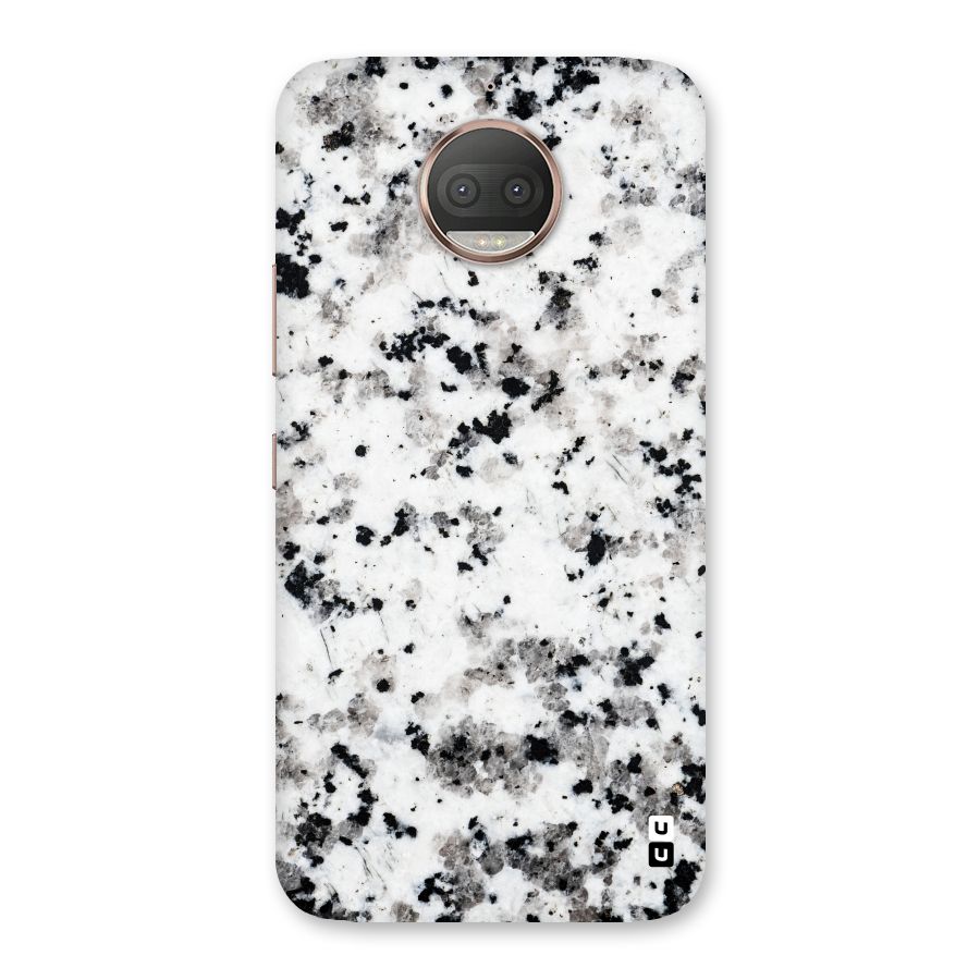 Charcoal Spots Marble Back Case for Moto G5s Plus