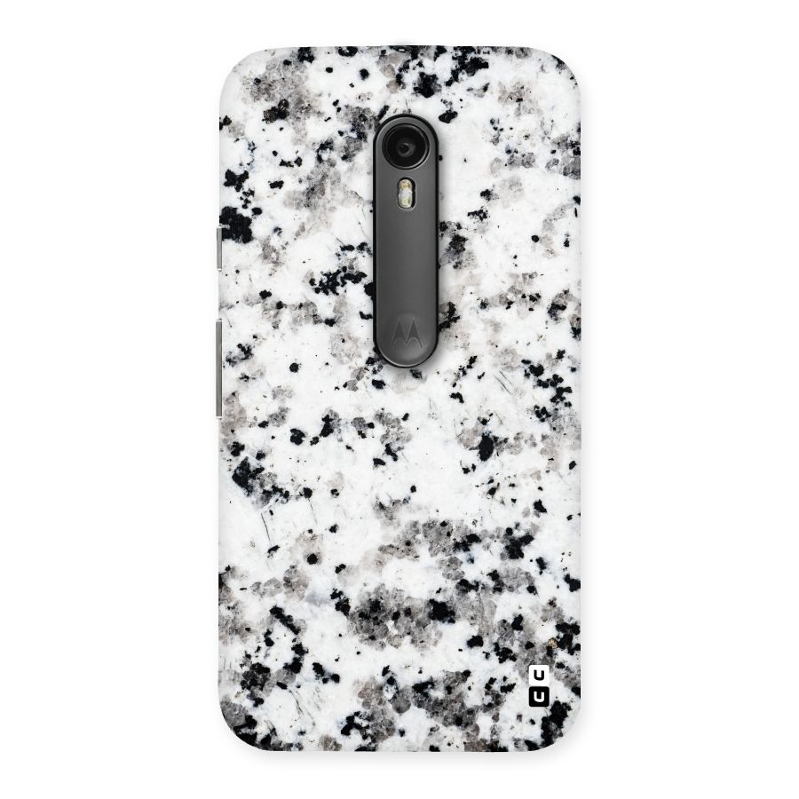 Charcoal Spots Marble Back Case for Moto G Turbo