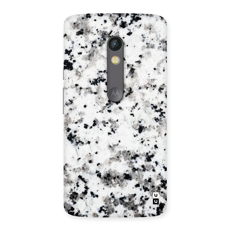 Charcoal Spots Marble Back Case for Moto X Play