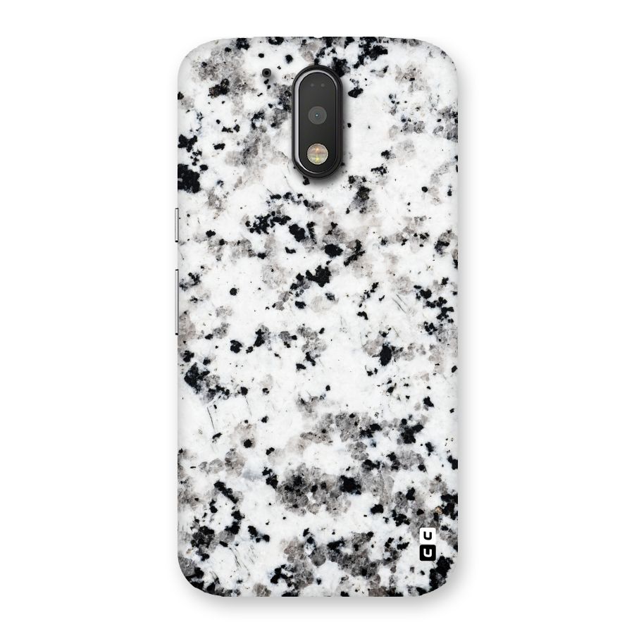 Charcoal Spots Marble Back Case for Motorola Moto G4