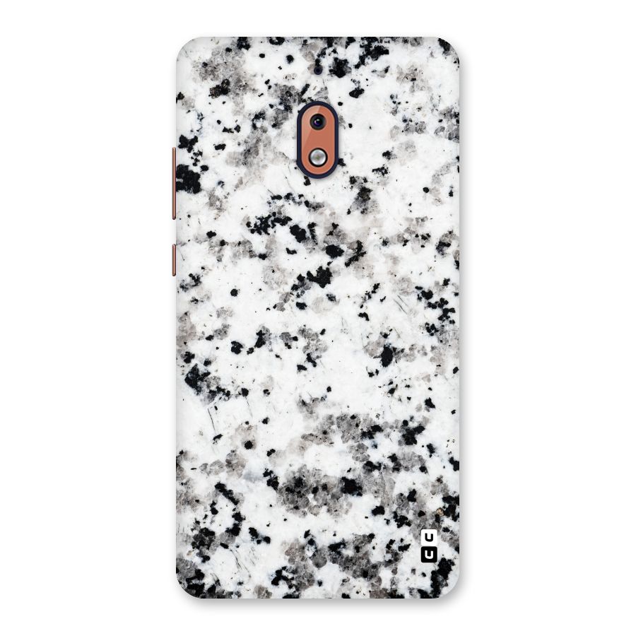 Charcoal Spots Marble Back Case for Nokia 2.1