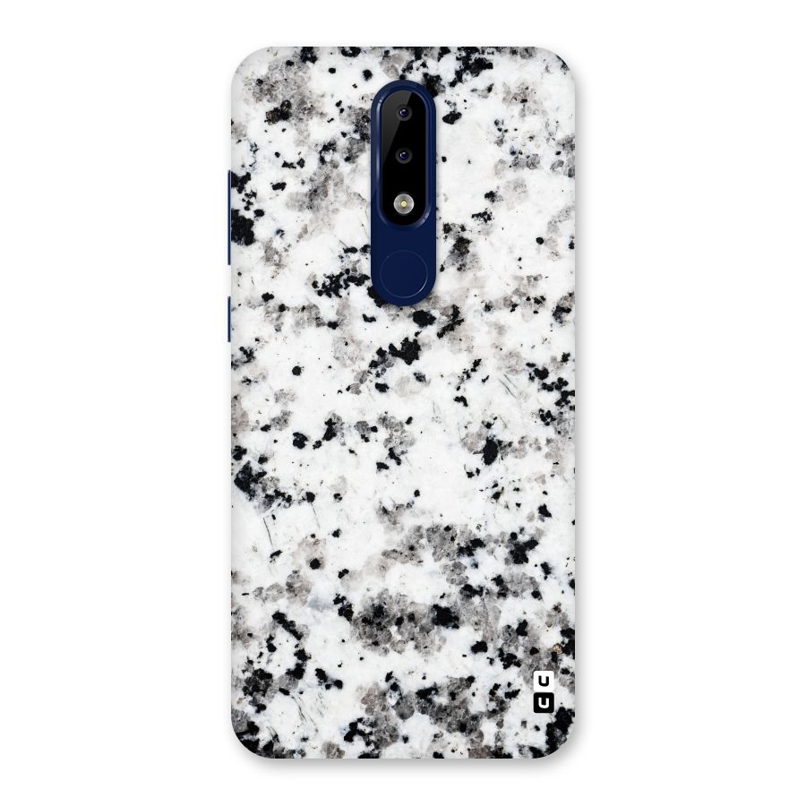 Charcoal Spots Marble Back Case for Nokia 5.1 Plus