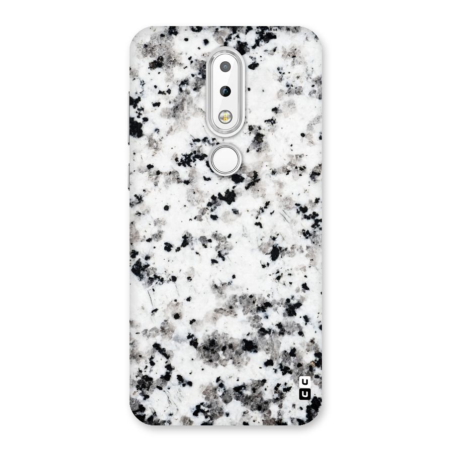 Charcoal Spots Marble Back Case for Nokia 6.1 Plus