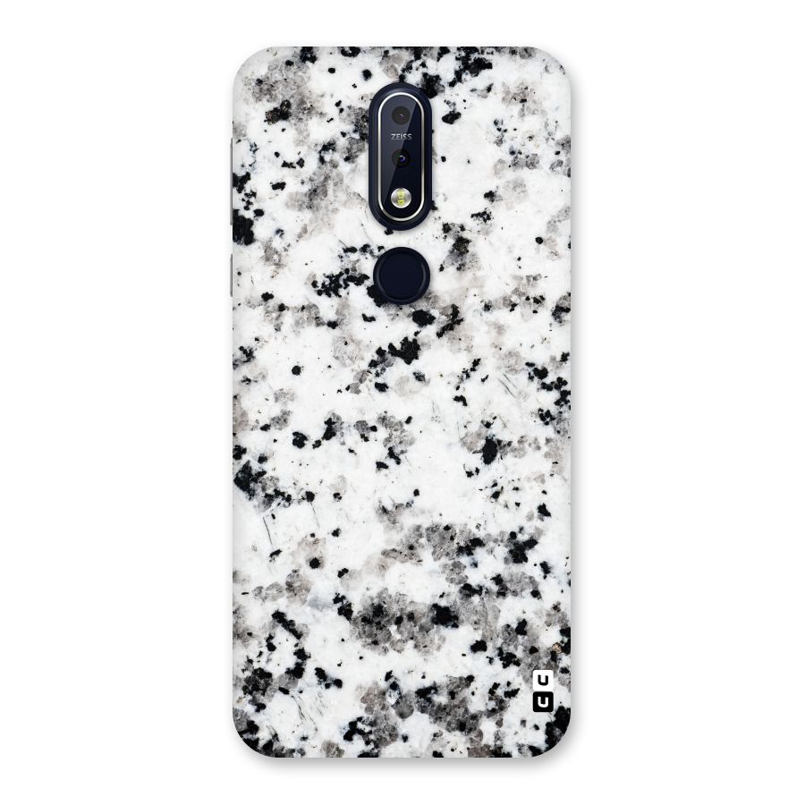 Charcoal Spots Marble Back Case for Nokia 7.1