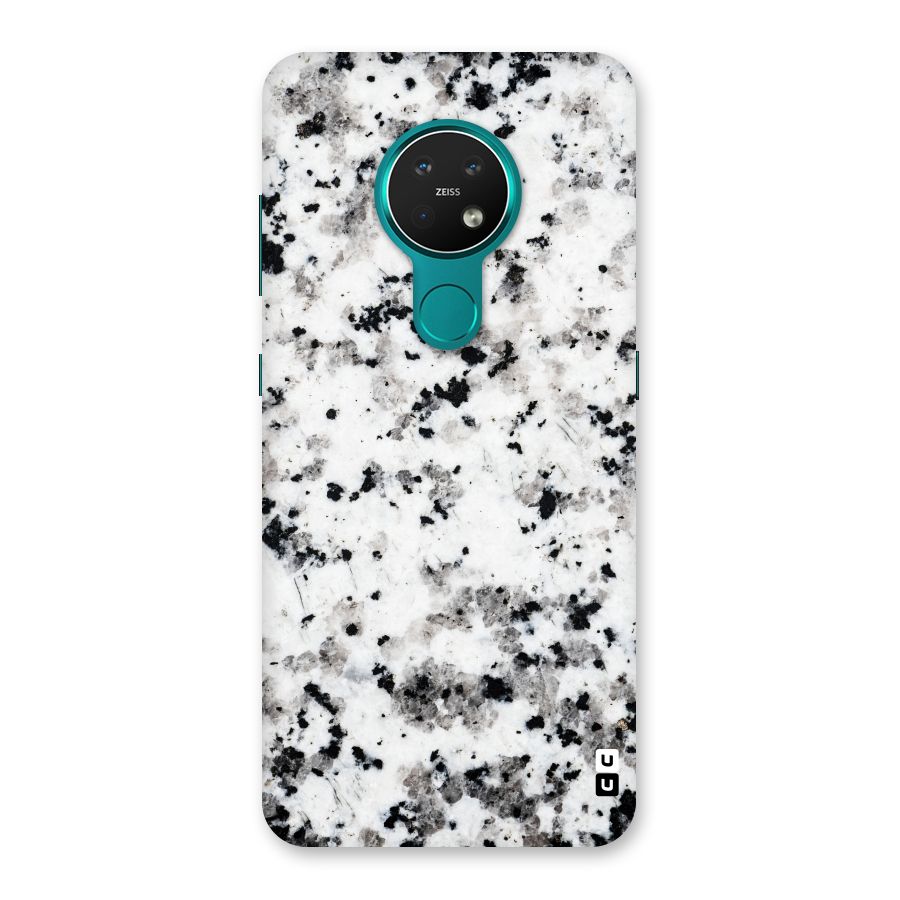 Charcoal Spots Marble Back Case for Nokia 7.2