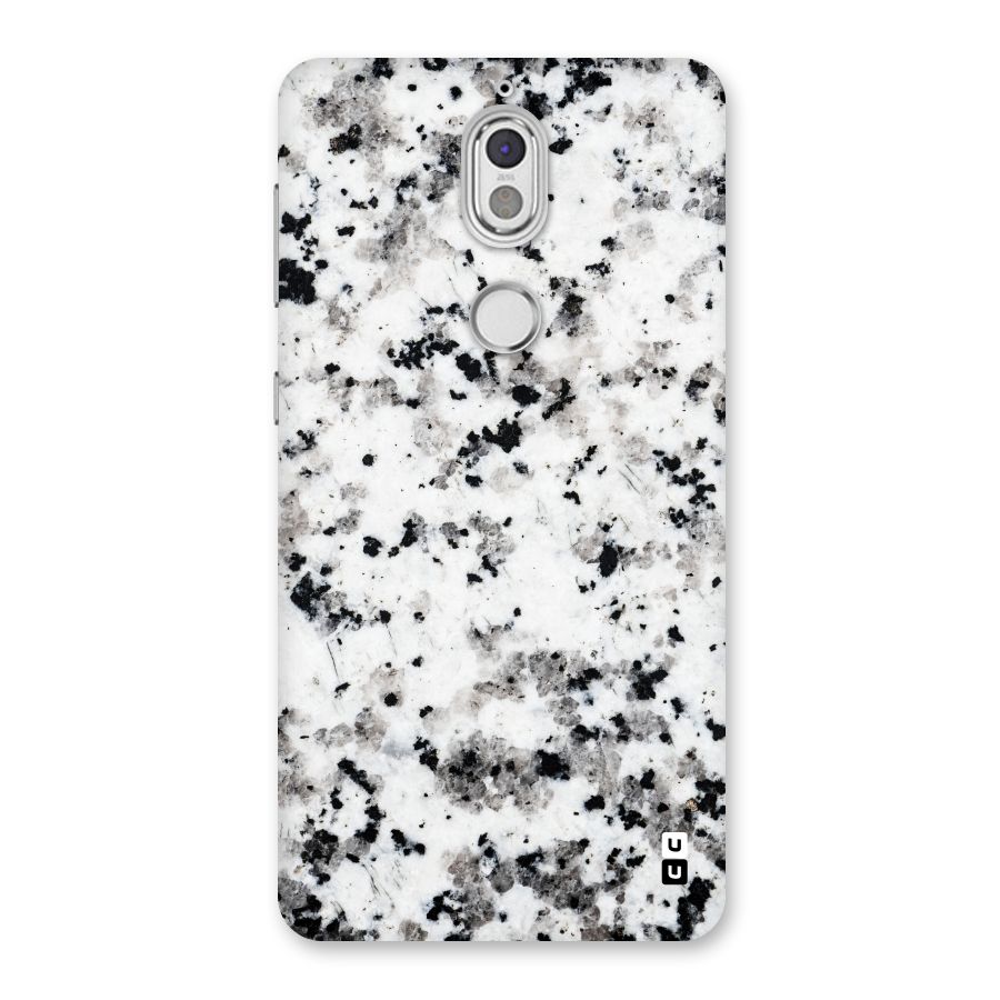 Charcoal Spots Marble Back Case for Nokia 7