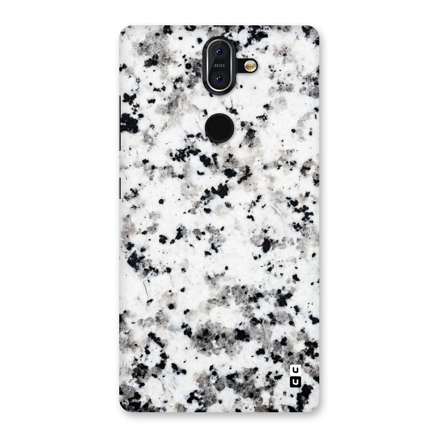 Charcoal Spots Marble Back Case for Nokia 8 Sirocco
