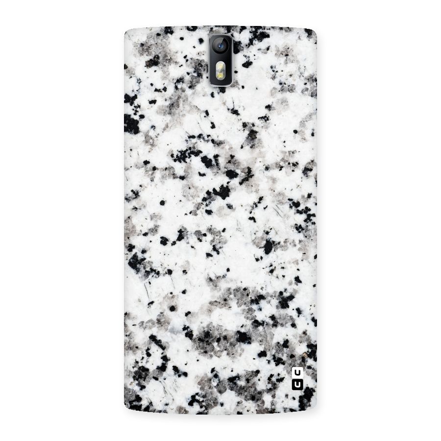 Charcoal Spots Marble Back Case for One Plus One