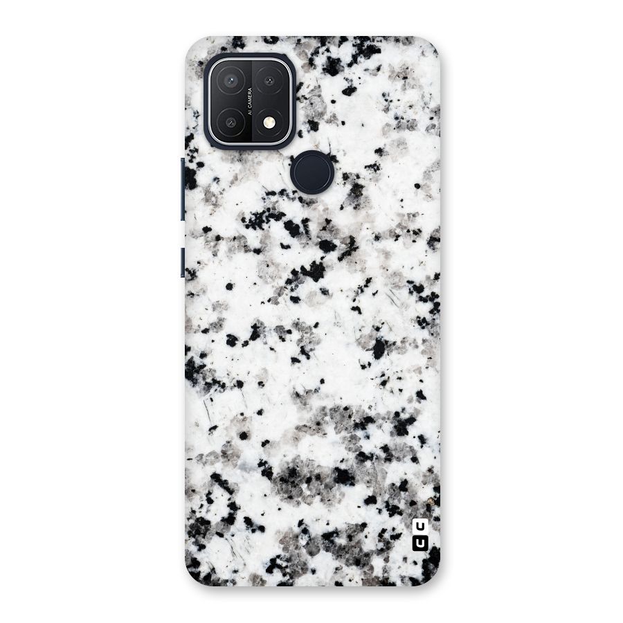 Charcoal Spots Marble Back Case for Oppo A15