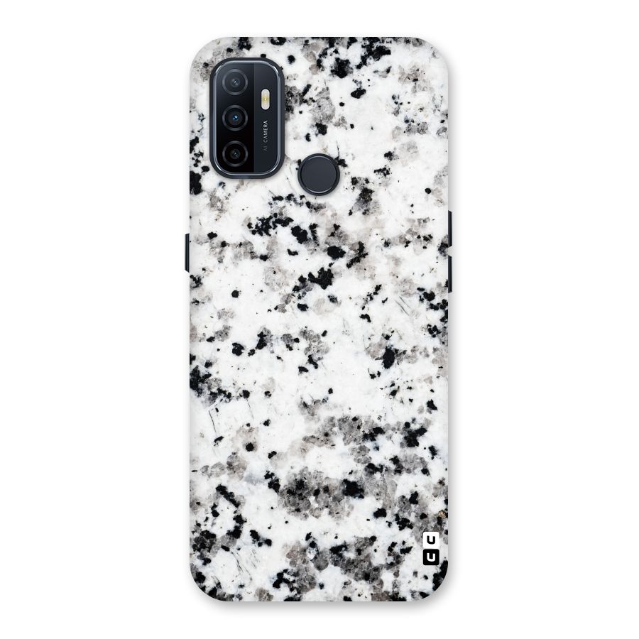 Charcoal Spots Marble Back Case for Oppo A32