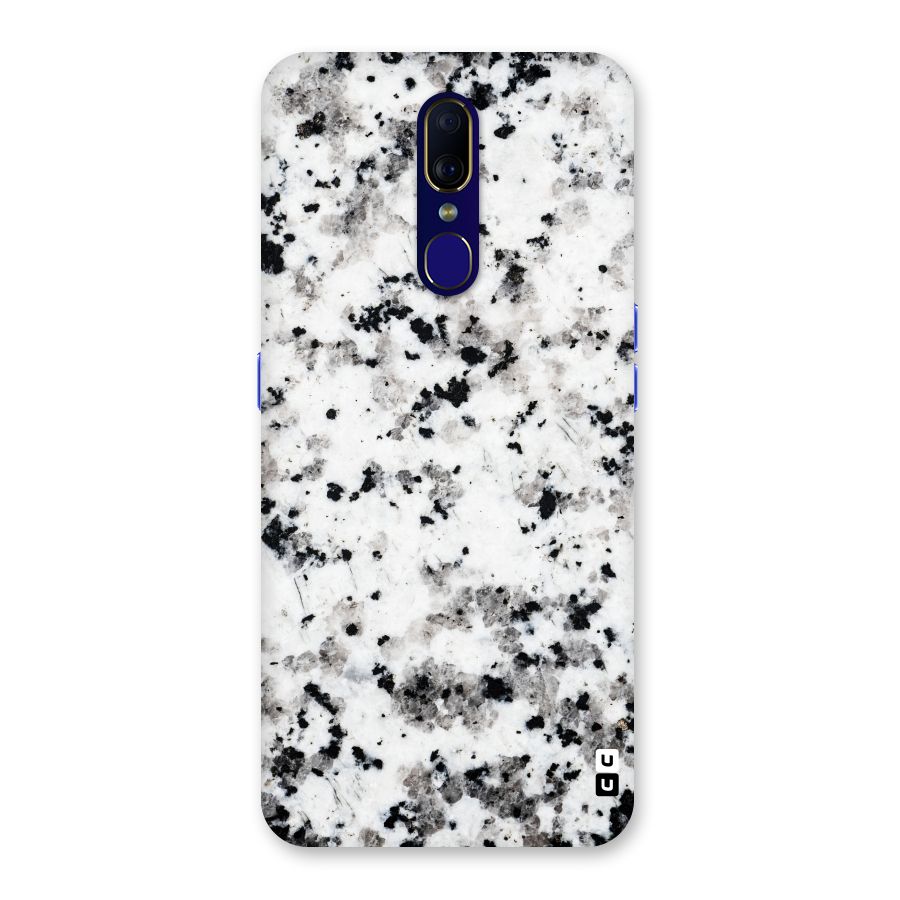 Charcoal Spots Marble Back Case for Oppo F11