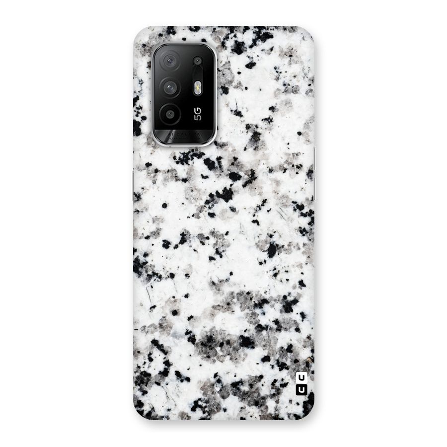 Charcoal Spots Marble Back Case for Oppo F19 Pro Plus 5G