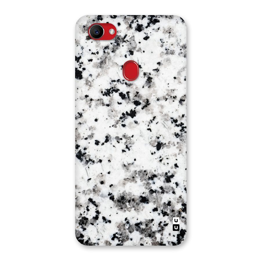 Charcoal Spots Marble Back Case for Oppo F7