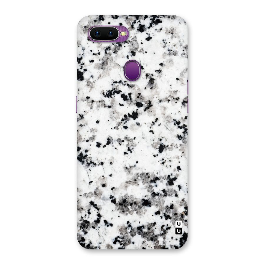 Charcoal Spots Marble Back Case for Oppo F9