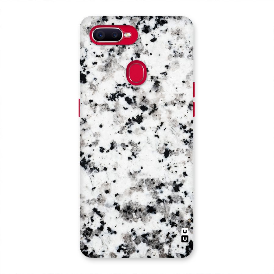 Charcoal Spots Marble Back Case for Oppo F9 Pro