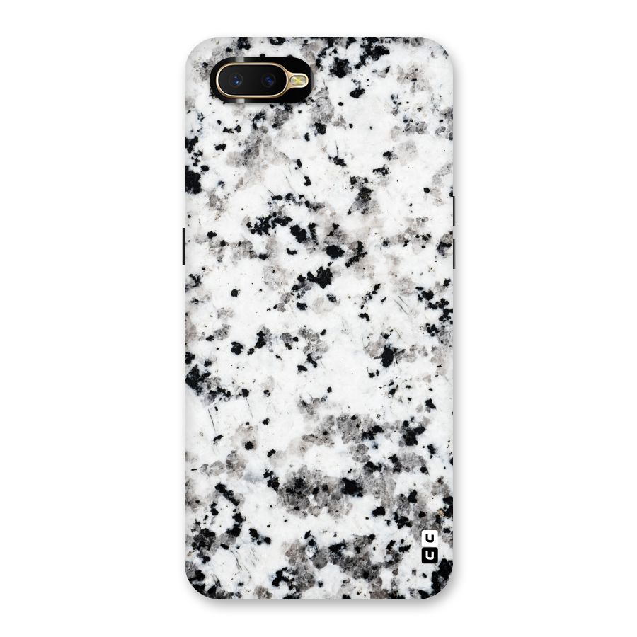 Charcoal Spots Marble Back Case for Oppo K1