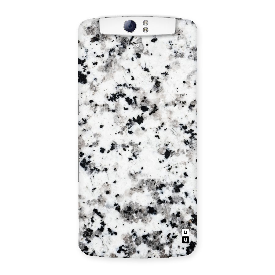 Charcoal Spots Marble Back Case for Oppo N1