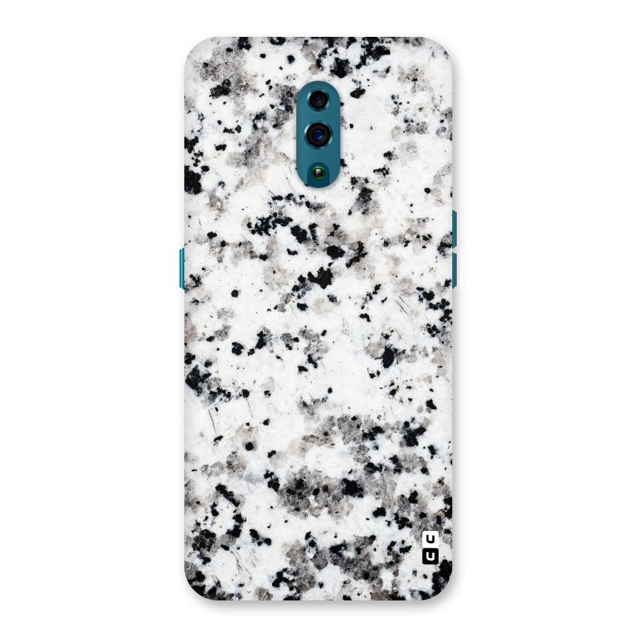 Charcoal Spots Marble Back Case for Oppo Reno