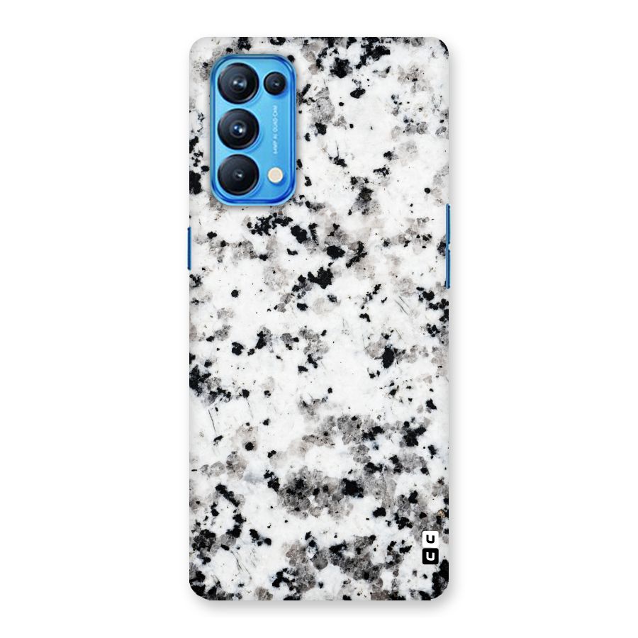 Charcoal Spots Marble Back Case for Oppo Reno5 Pro 5G