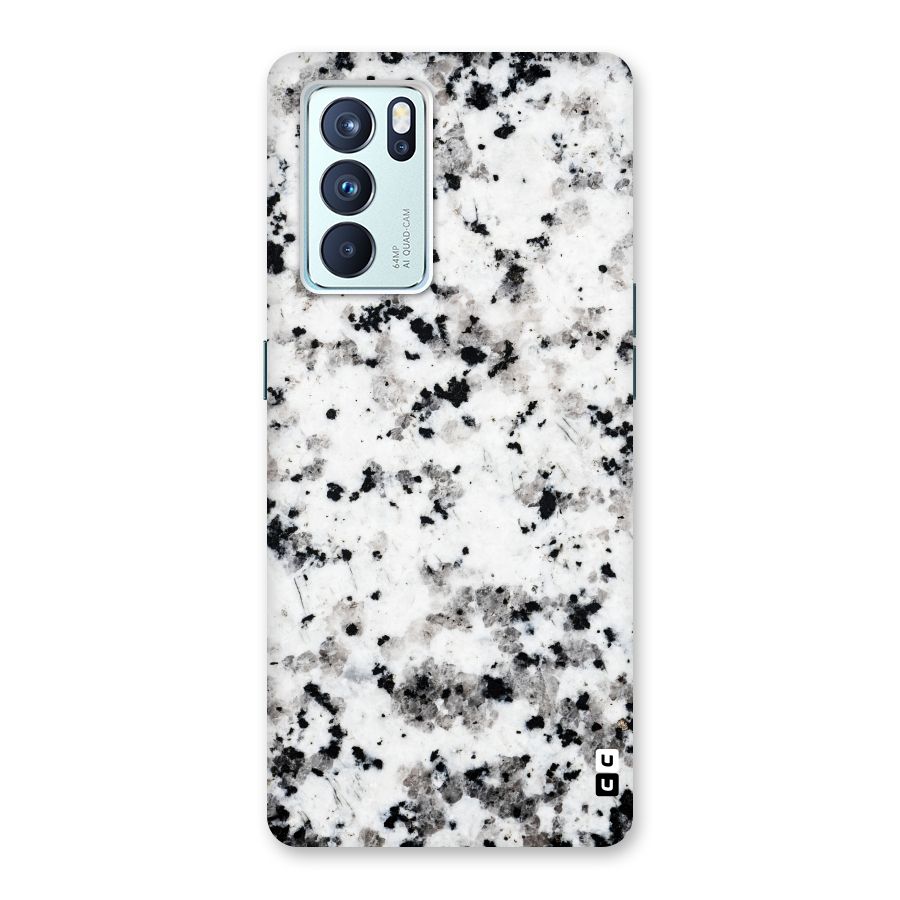 Charcoal Spots Marble Back Case for Oppo Reno6 Pro 5G