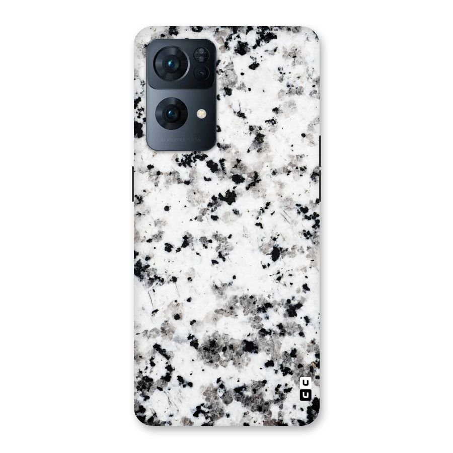 Charcoal Spots Marble Back Case for Oppo Reno7 Pro 5G