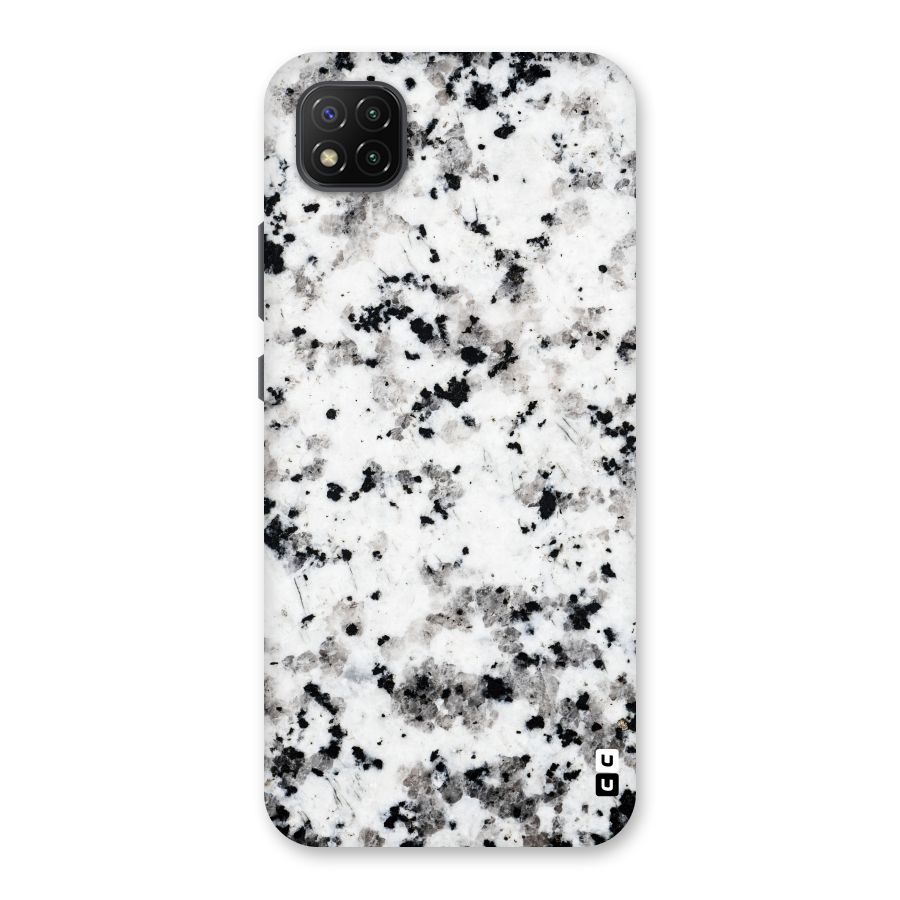 Charcoal Spots Marble Back Case for Poco C3