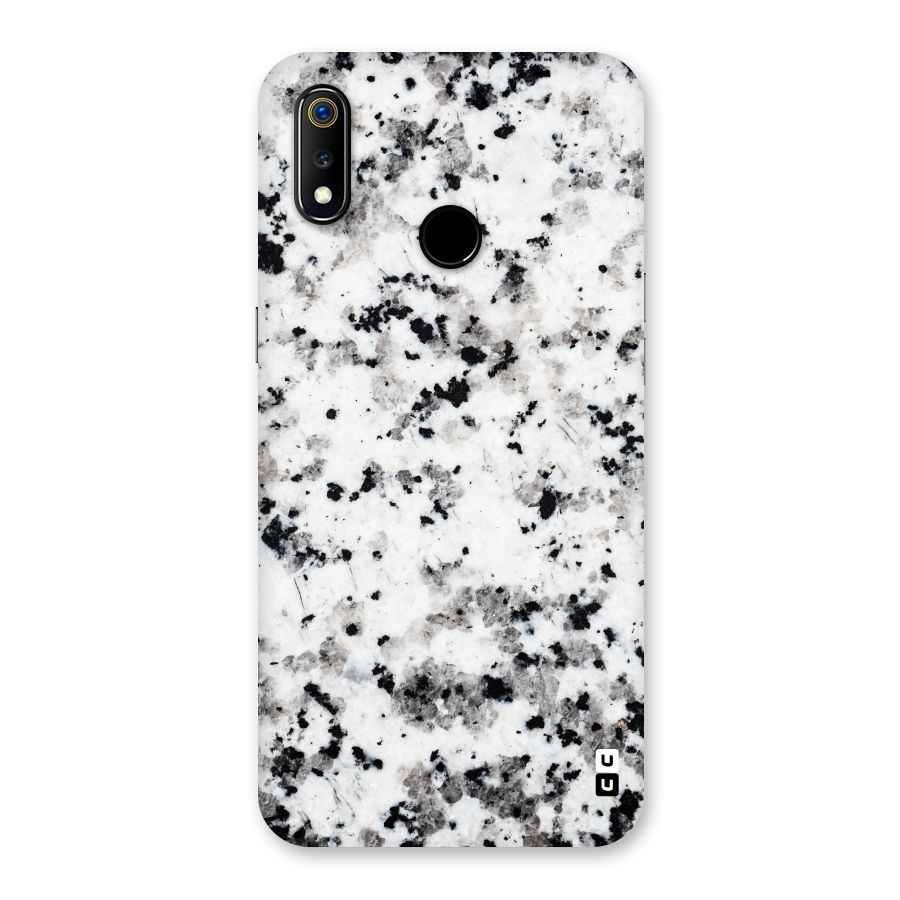 Charcoal Spots Marble Back Case for Realme 3