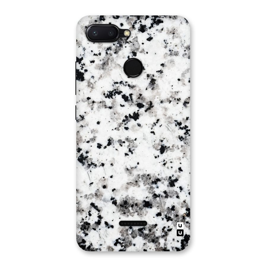 Charcoal Spots Marble Back Case for Redmi 6