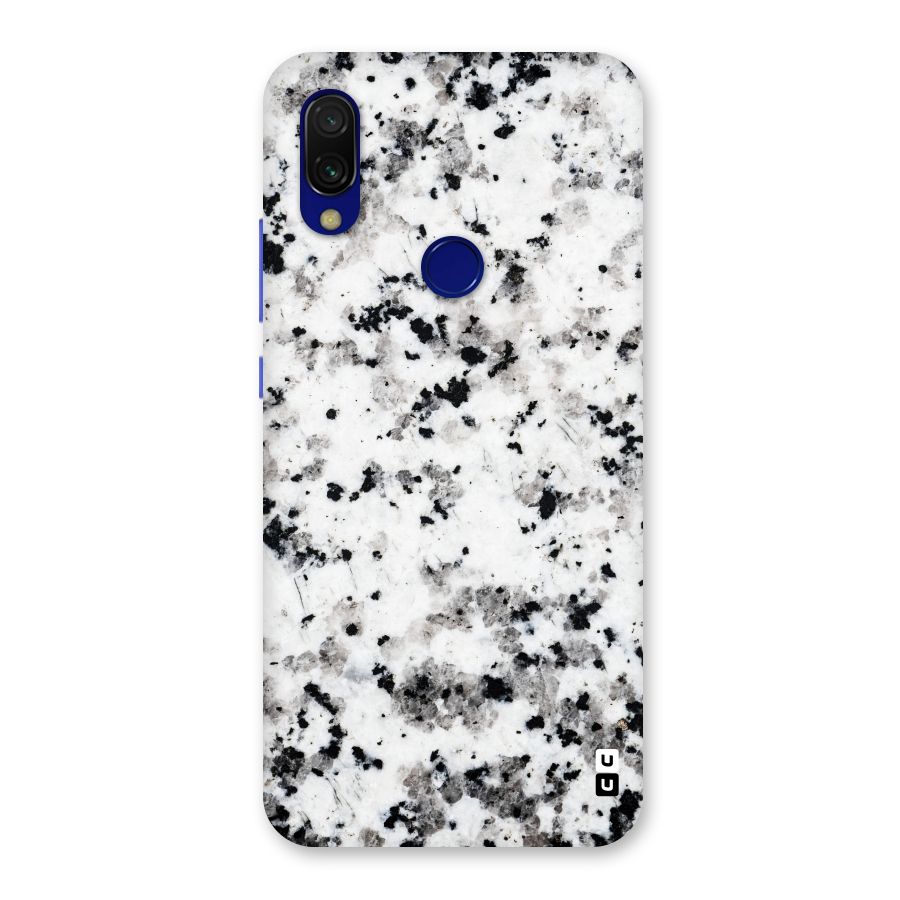 Charcoal Spots Marble Back Case for Redmi 7