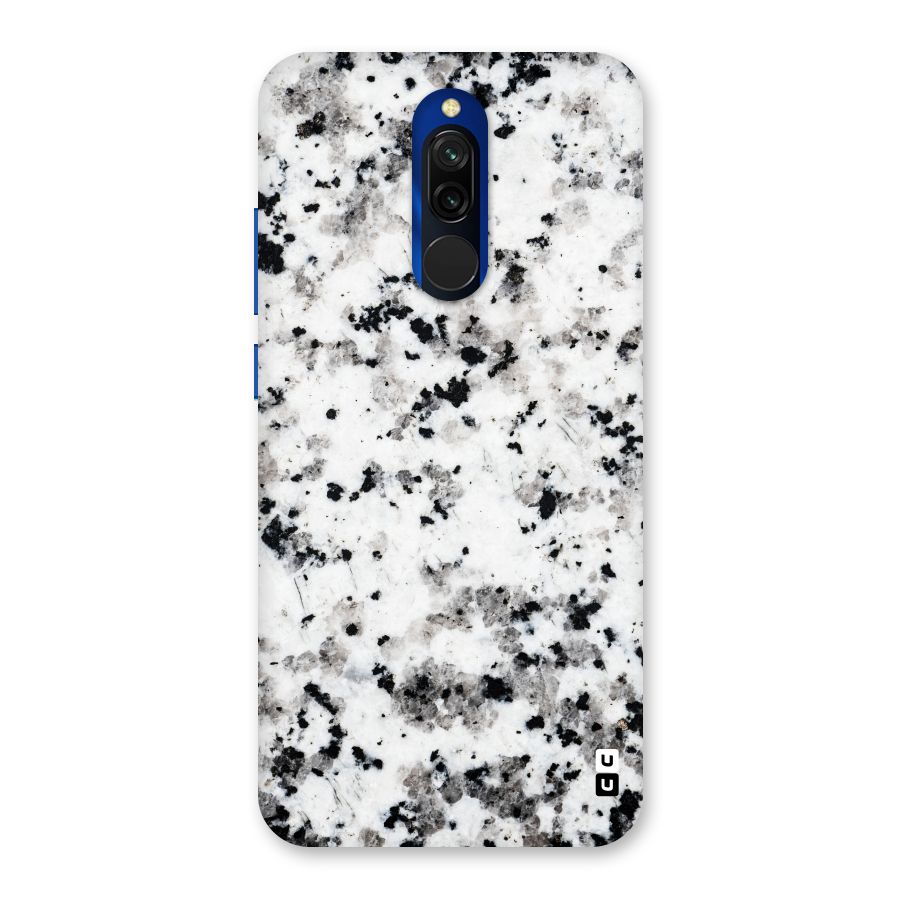 Charcoal Spots Marble Back Case for Redmi 8