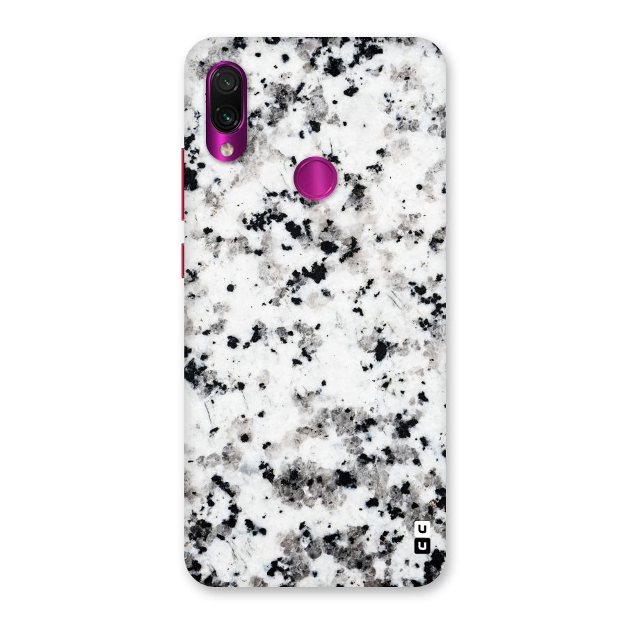 Charcoal Spots Marble Back Case for Redmi Note 7 Pro