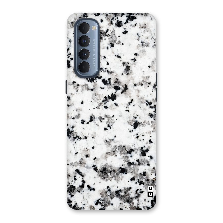 Charcoal Spots Marble Back Case for Reno4 Pro