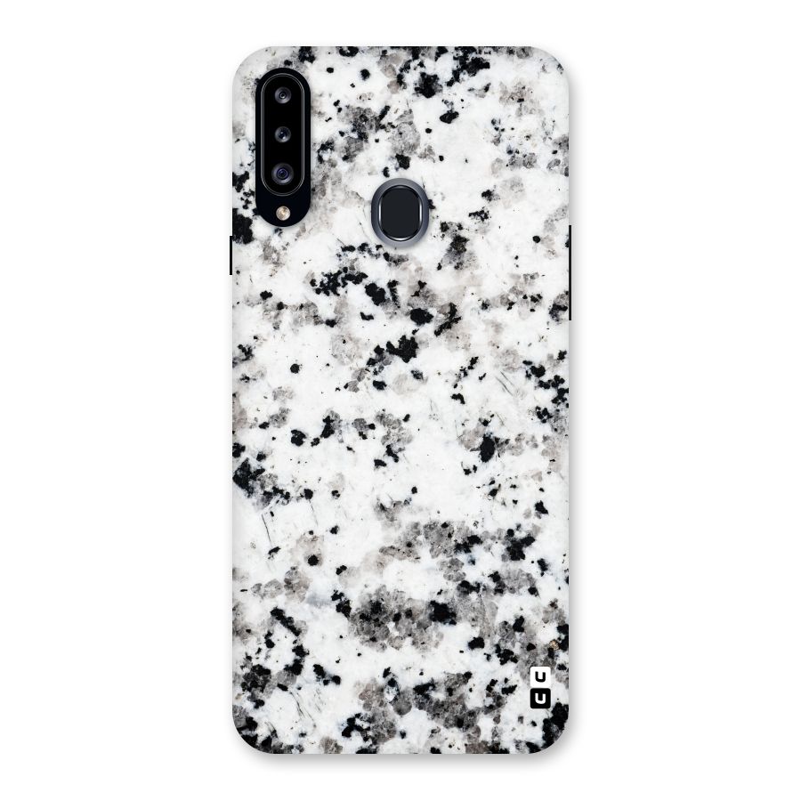 Charcoal Spots Marble Back Case for Samsung Galaxy A20s