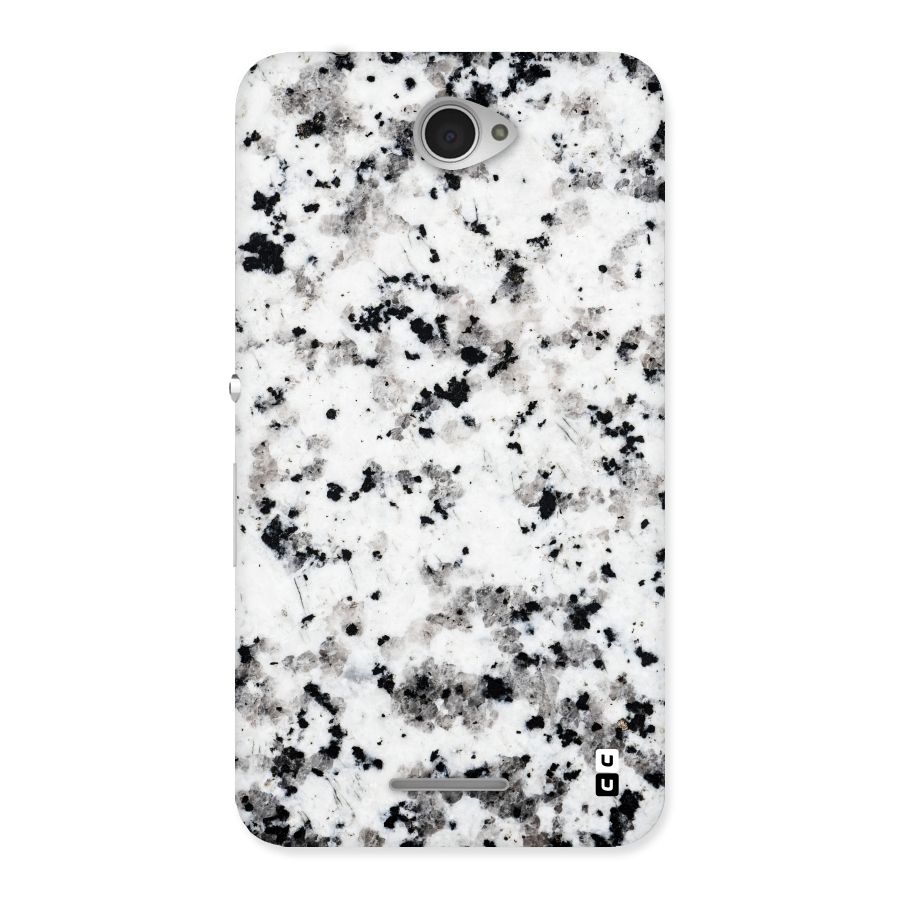 Charcoal Spots Marble Back Case for Sony Xperia E4