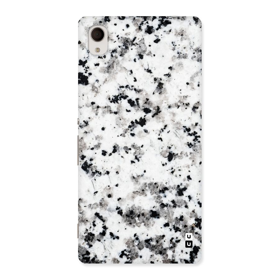 Charcoal Spots Marble Back Case for Sony Xperia M4