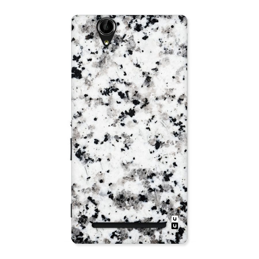 Charcoal Spots Marble Back Case for Sony Xperia T2