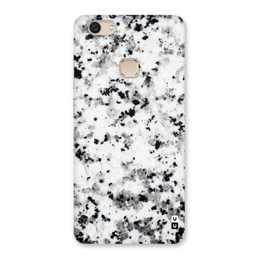 Charcoal Spots Marble Back Case for Vivo V7