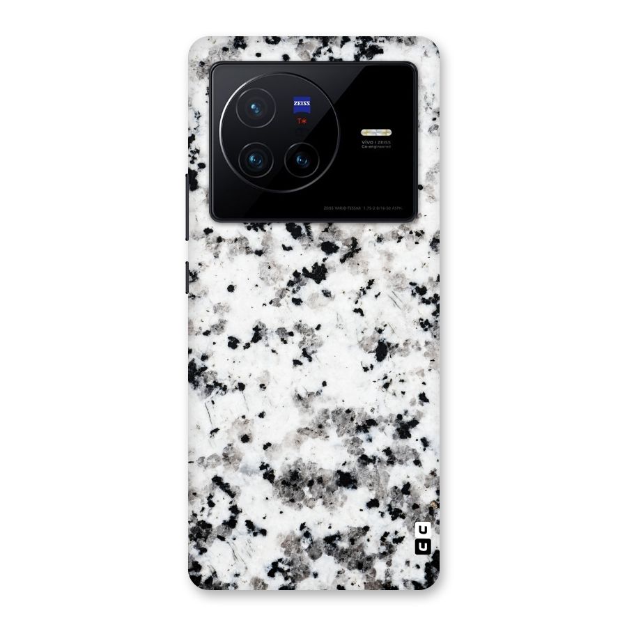 Charcoal Spots Marble Back Case for Vivo X80