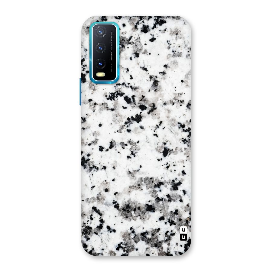 Charcoal Spots Marble Back Case for Vivo Y20G