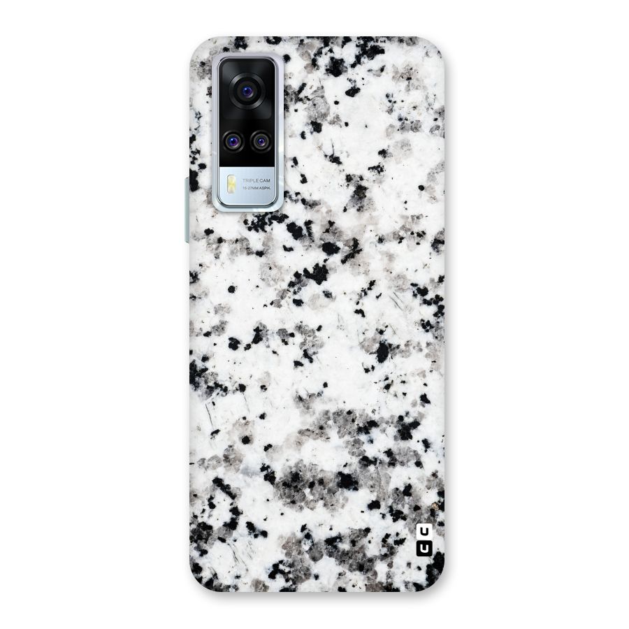 Charcoal Spots Marble Back Case for Vivo Y31