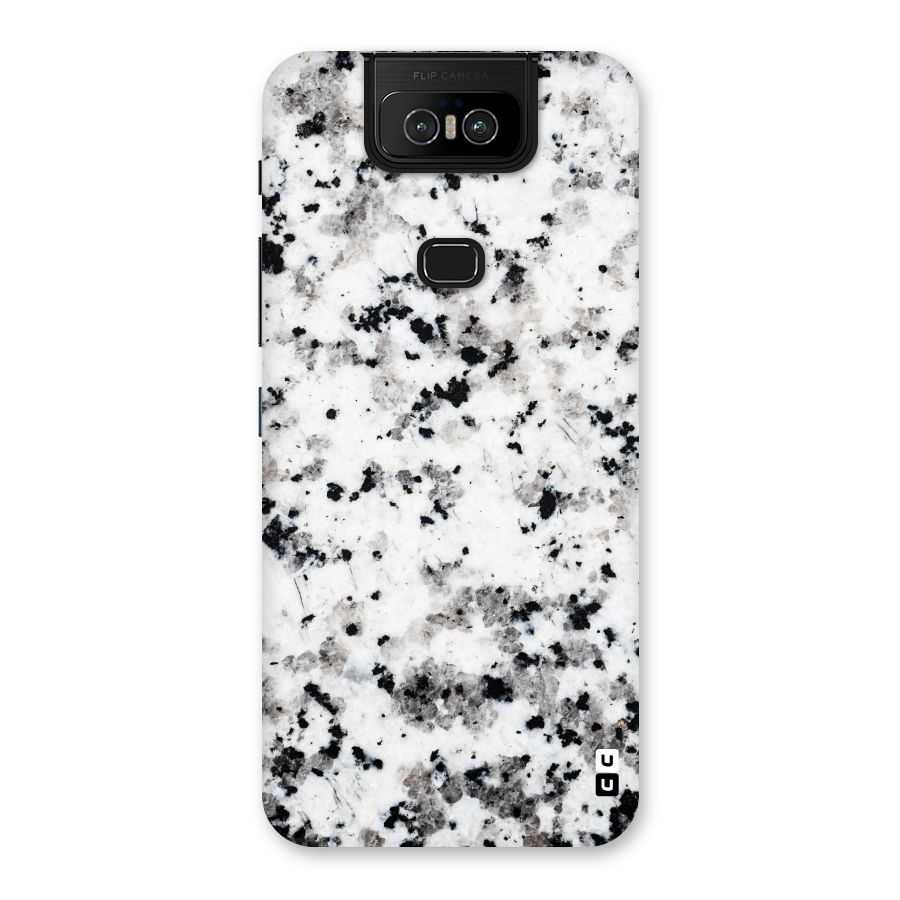 Charcoal Spots Marble Back Case for Zenfone 6z