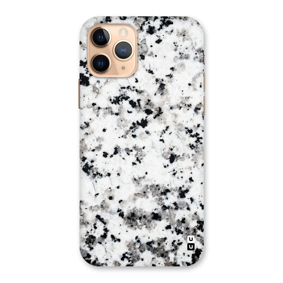 Charcoal Spots Marble Back Case for iPhone 11 Pro