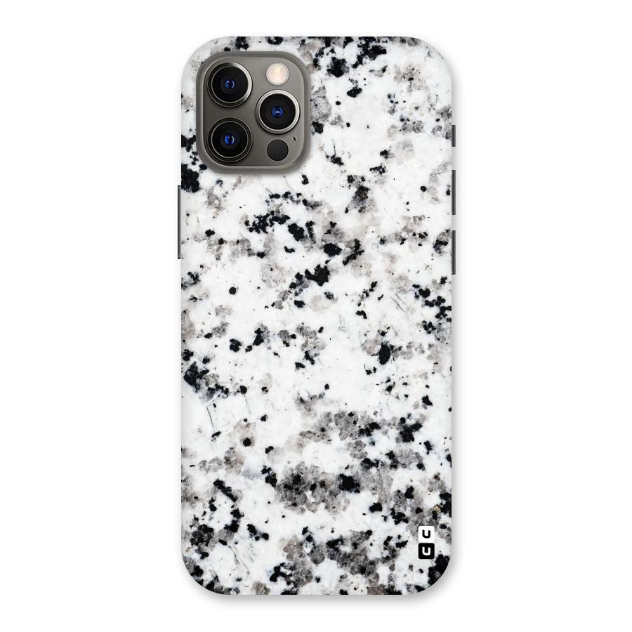Charcoal Spots Marble Back Case for iPhone 12 Pro