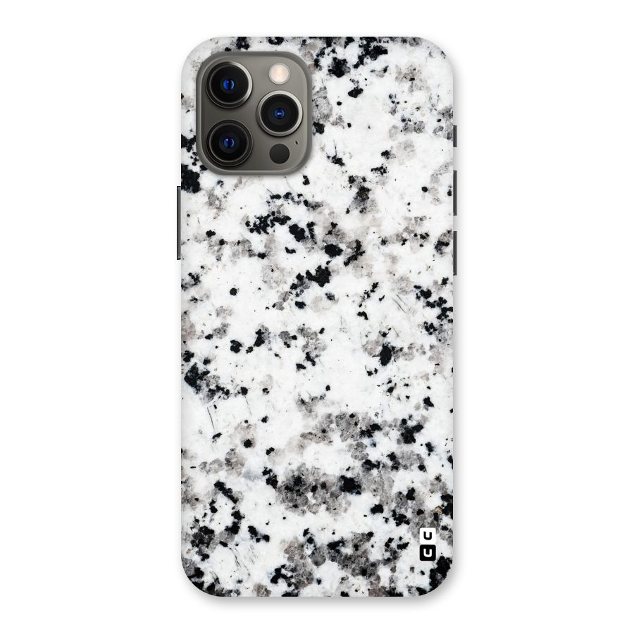 Charcoal Spots Marble Back Case for iPhone 12 Pro Max