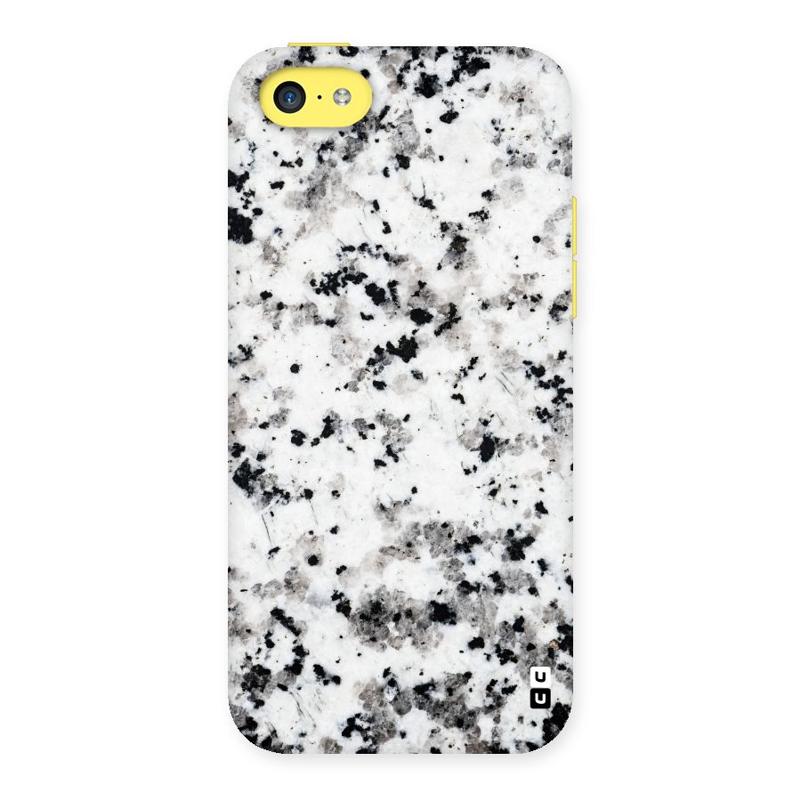 Charcoal Spots Marble Back Case for iPhone 5C