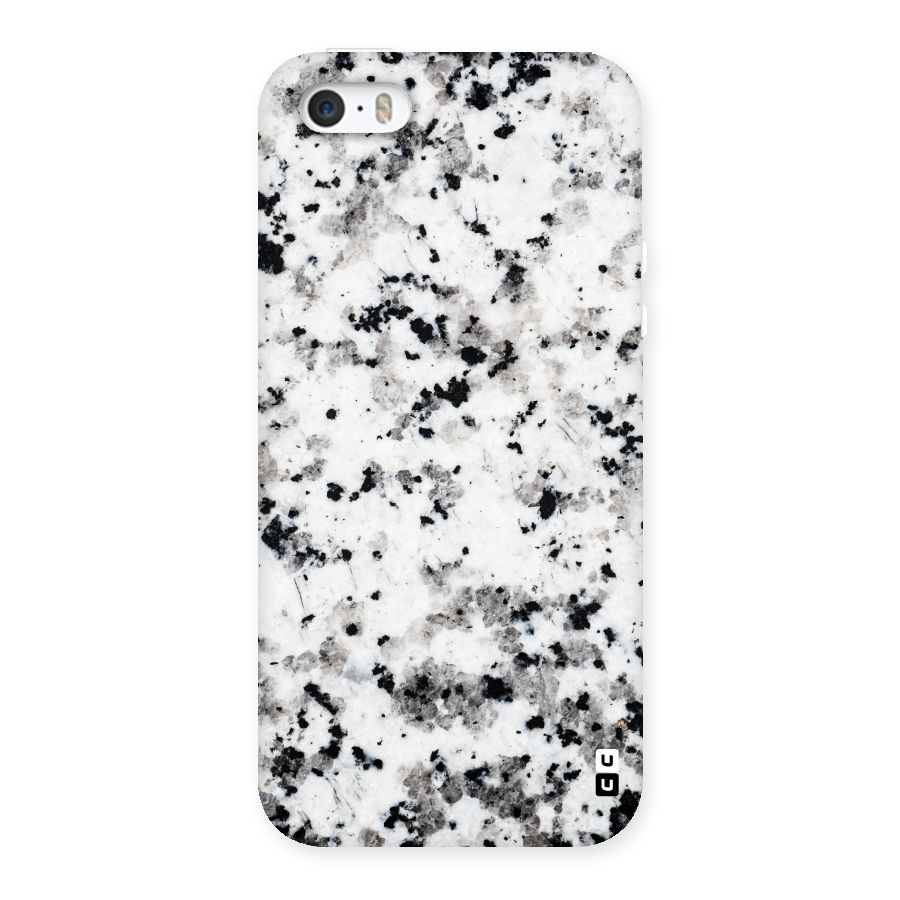 Charcoal Spots Marble Back Case for iPhone 5 5S