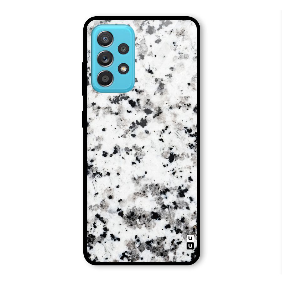 Charcoal Spots Marble Glass Back Case for Galaxy A52s 5G